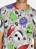 Camiseta de Hombre Disney La Navidad de Pesadilla Grafica