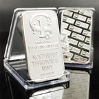 Barra de Plata Fina Conmemorativa 1 Onza Troy .999 Réplica NTM Dayton NV