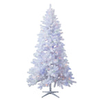 Árbol Artificial Blanco Duncan Fir 213 cm Preiluminado LED Cambiantes