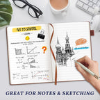 Cuaderno de tapa dura para mujeres y hombres