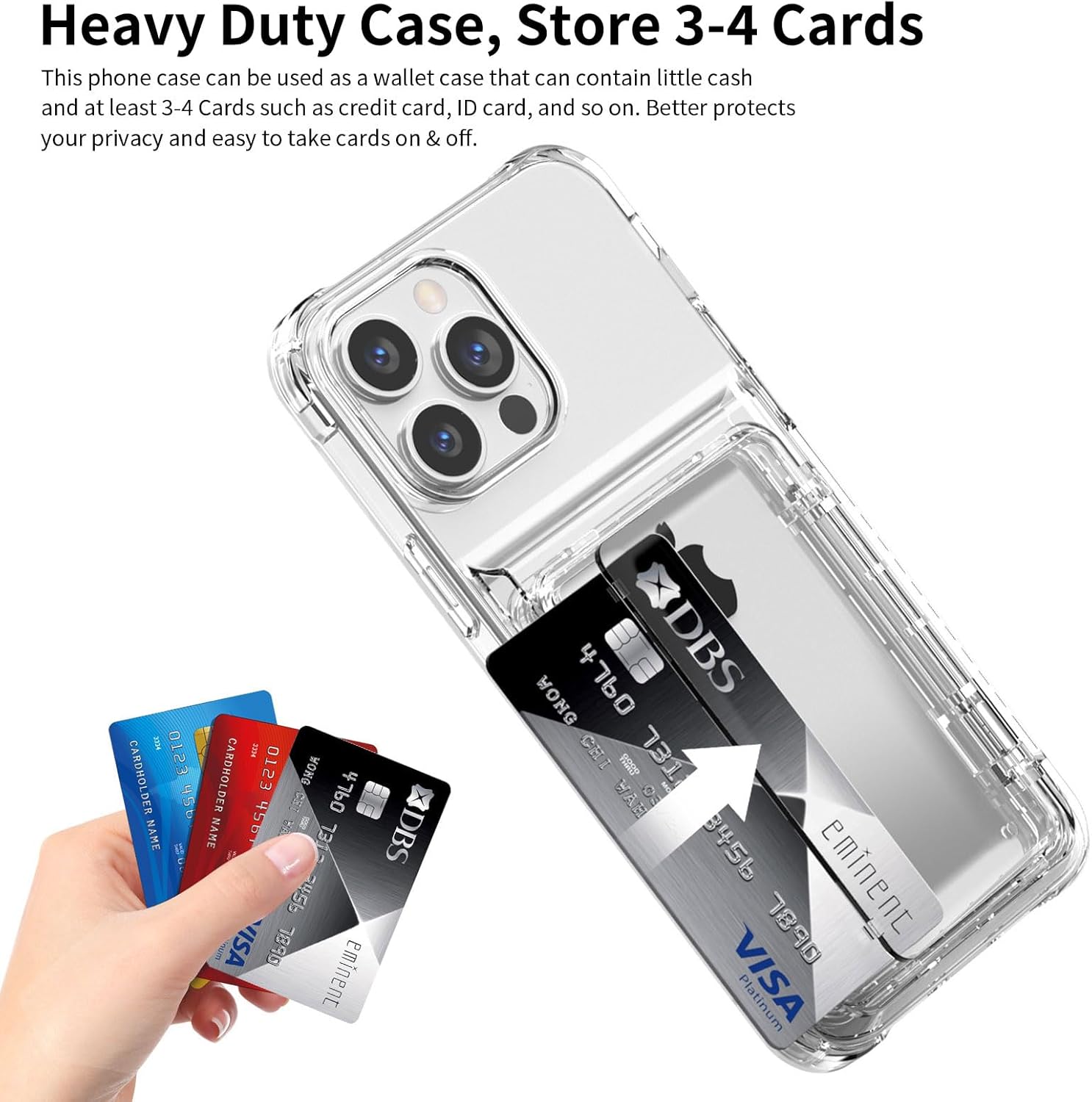 Funda Protectora Transparente para iPhone 15 Pro