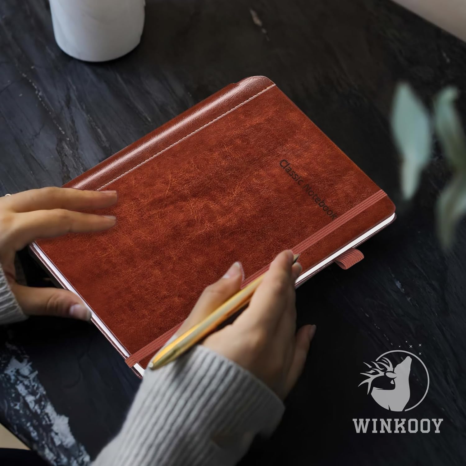 Cuaderno de tapa dura para mujeres y hombres