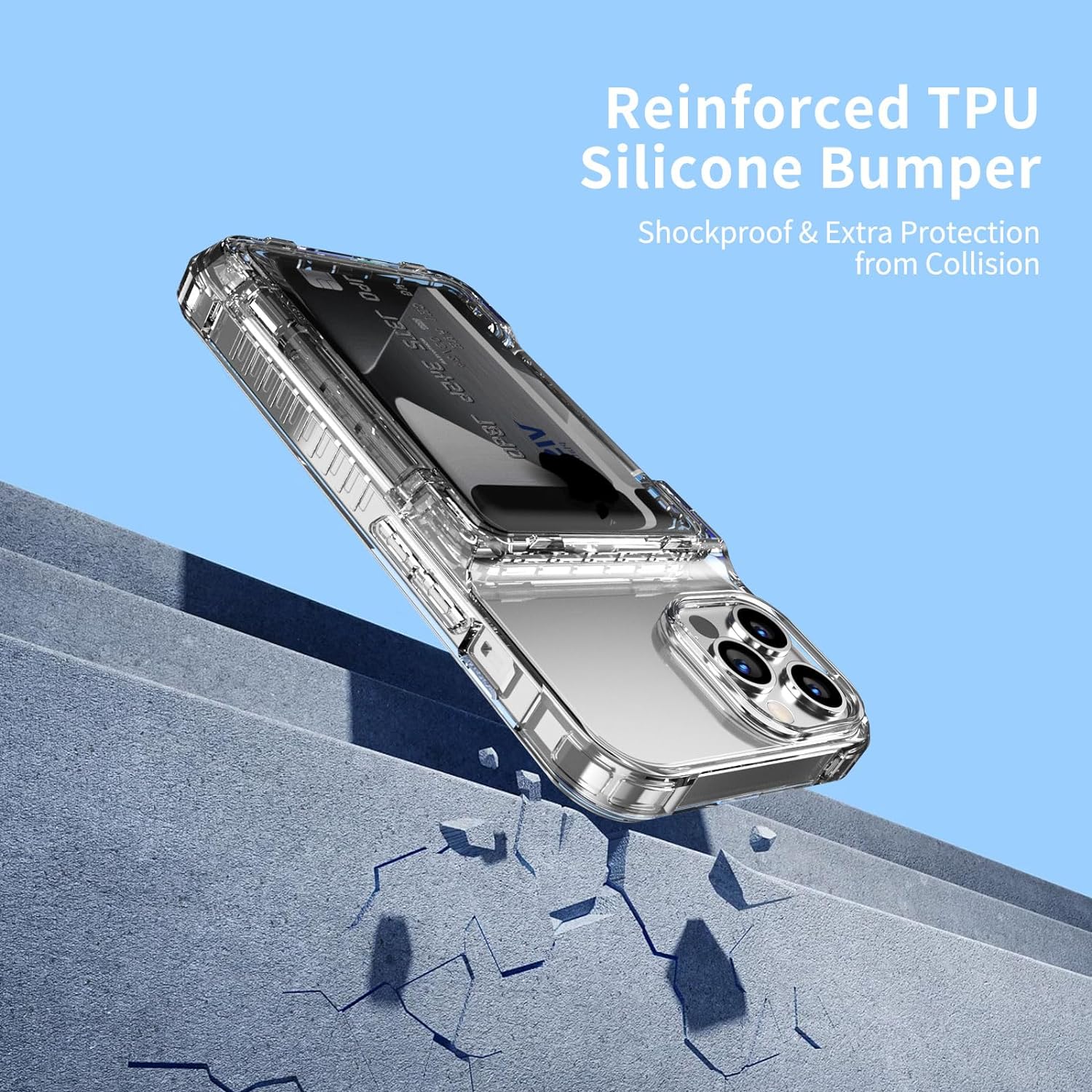 Funda Protectora Transparente para iPhone 15 Pro