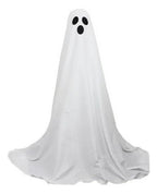Decoracion Halloween Fantasmas Iluminados Tela Blanca 2 Pack