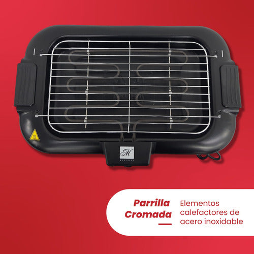 Parrilla Eléctrica Alta Durabilidad Temperatura Ajustable
