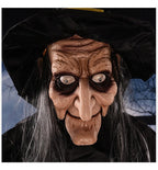 Decoracion De Halloween Bruja Colgante Parlante Ojos Rojos