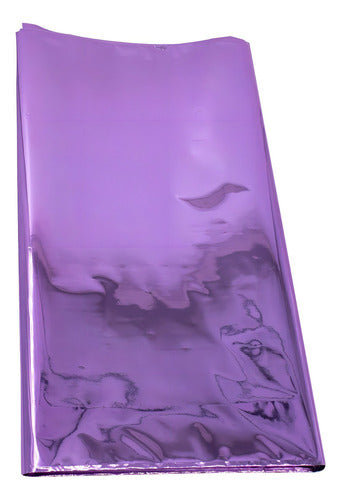 Mantel Rectangular Fiesta Metálico Decoración Color Lila