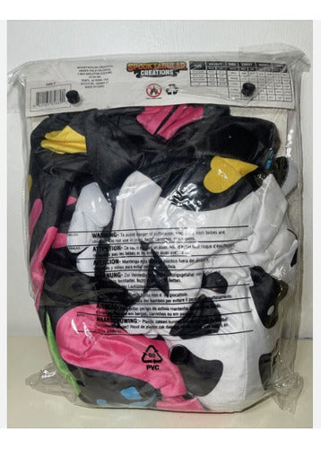 Disfraz Infantil Dinosaurio T-rex Esqueleto De Colores Fiestas Halloween