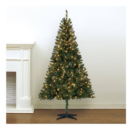 Árbol De Navidad Festive Iluminado  1,98m 250 Luces 800 Rama