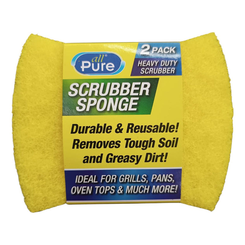 Pack 2 Esponjas De Limpieza All Pure - Doble Cara, Fácil Uso