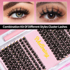 Wullming Kit Extensión Pestañas 60d Mezcla Gruesa