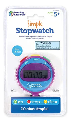 Cronómetro de 3 Botones Learning Resources para Investigaciones Científicas y Matemáticas