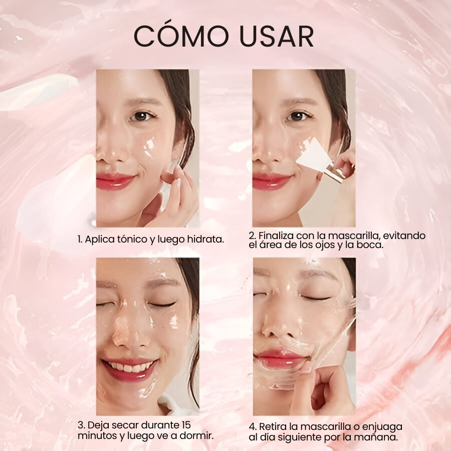 Máscara de colágeno