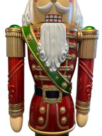 Decoración de jardín Nutcracker LED 6 pies rojo y verde