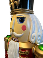 Decoración de jardín Nutcracker LED 6 pies rojo y verde