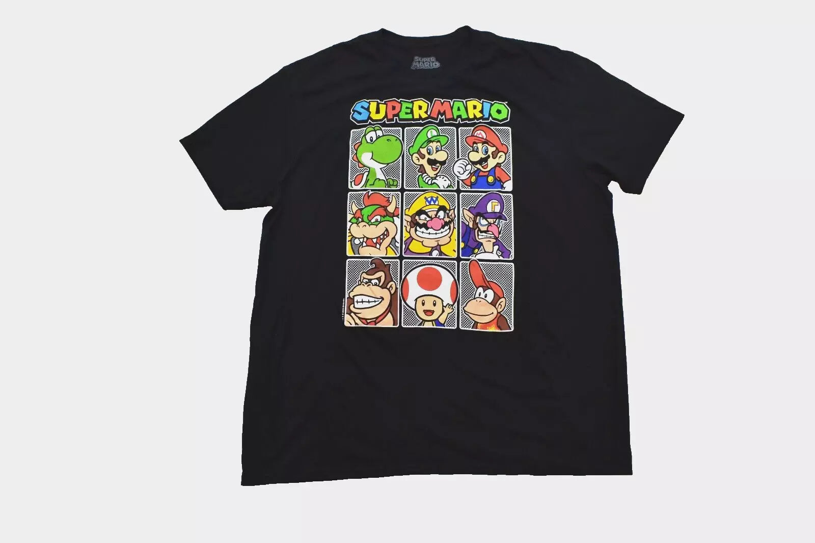Camiseta de Hombre Super Mario Party Pals Negra