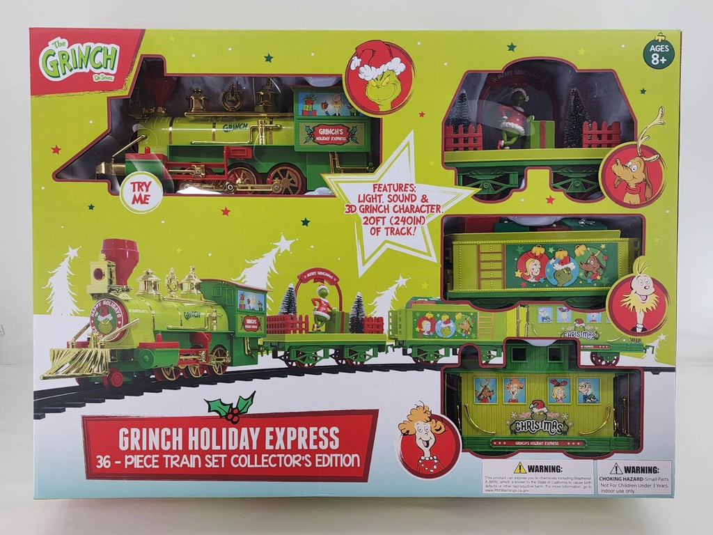 Set de tren navideño Dr. Seuss Grinch Express 36 piezas