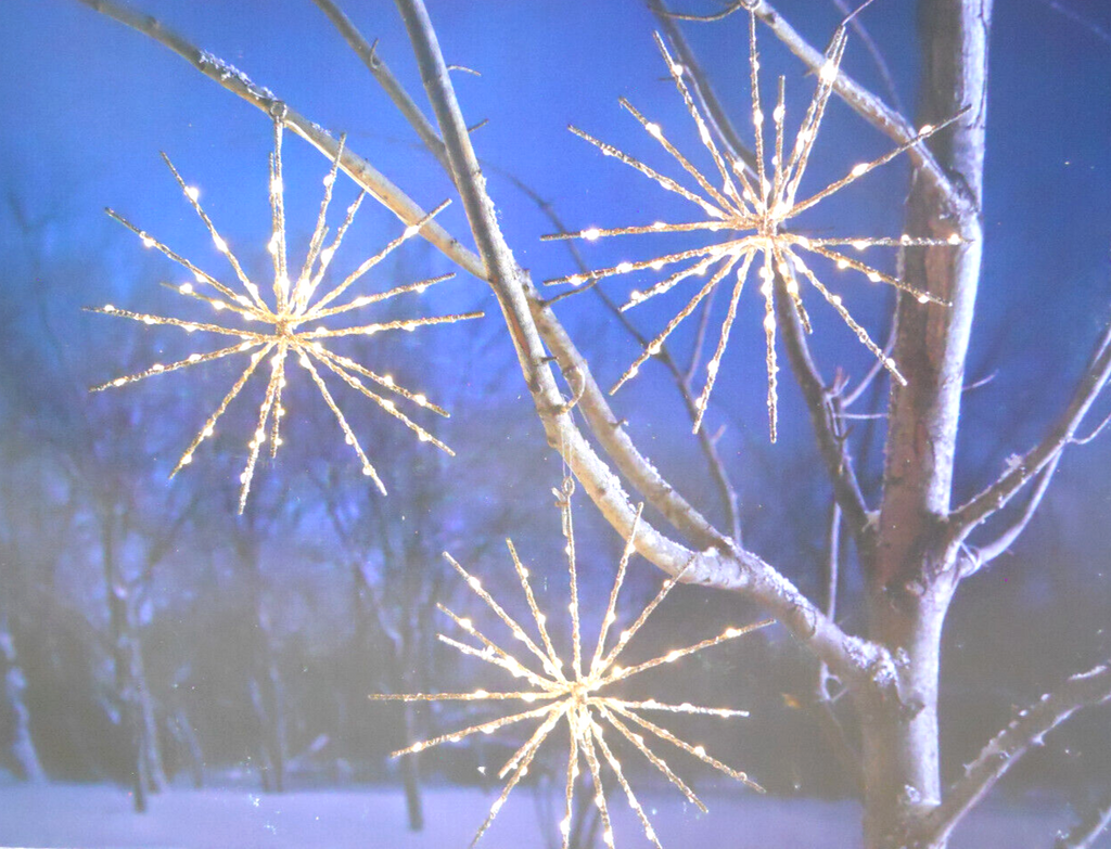 Luces LED Colgantes Centelleantes con Batería de 30 cm con Temporizador (Paquete de 3)