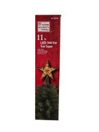 Brillante Estrella Dorada LED de 28cm para Decorar la Cima del Árbol de Navidad