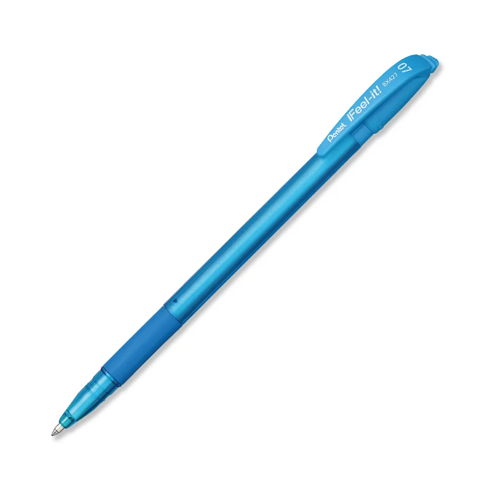 [884851028334] BOLIGRAFO PENTEL FEEL-IT P/FINA AZUL CIELO BX427-S