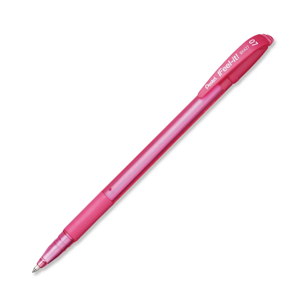 [884851028327] BOLIGRAFO PENTEL FEEL-IT P/FINA ROSA BX427-P