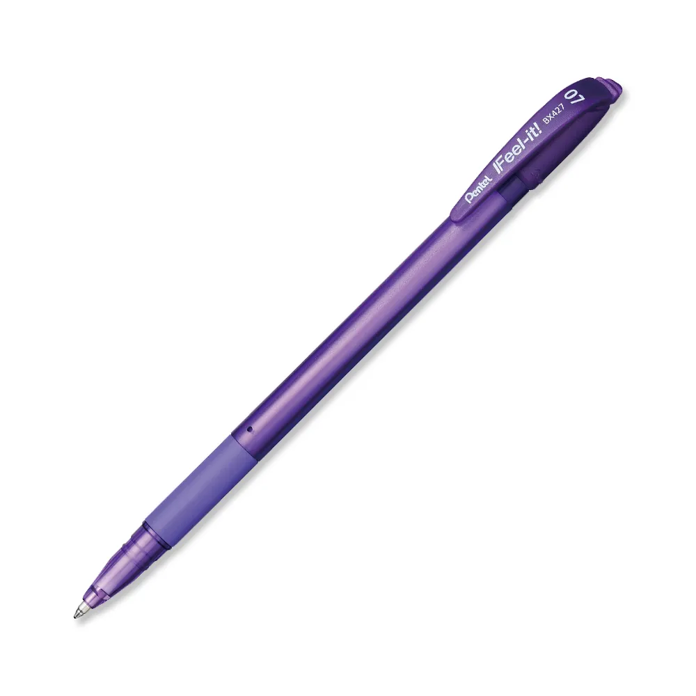 BOLIGRAFO PENTEL FEEL-IT P/FINA VIOLETA BX427-V