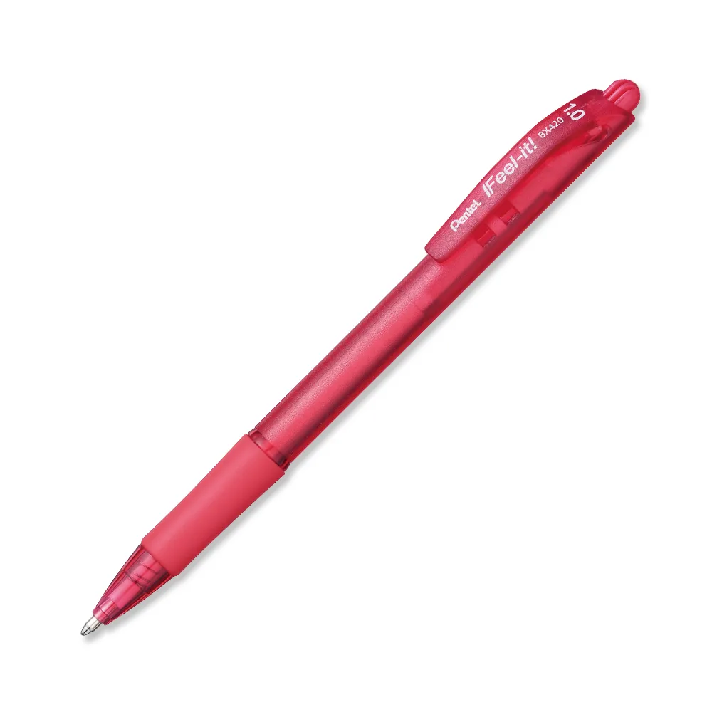 BOLIGRAFO FEEL-IT RETRACTIL P/MED ROJO BX420-B