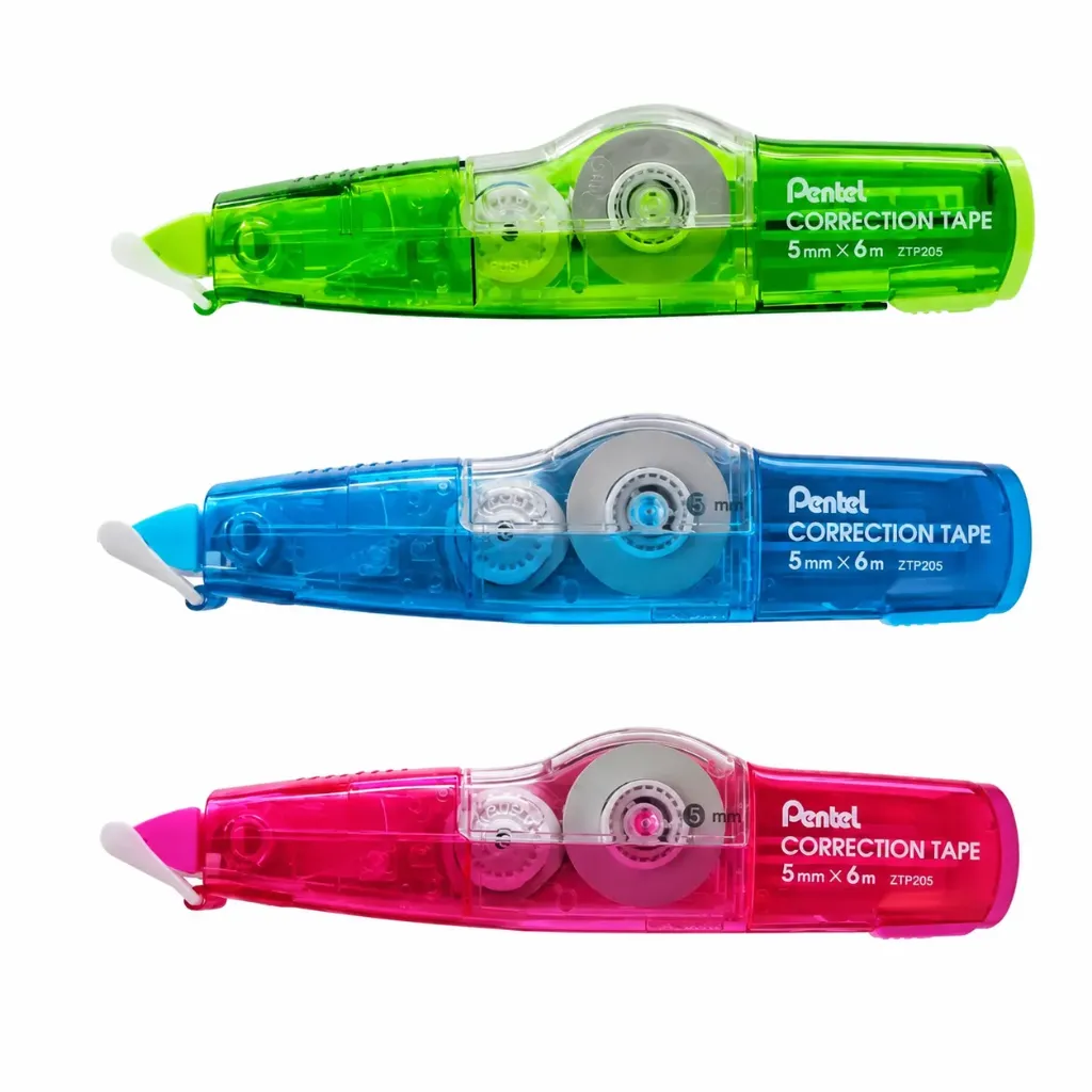 CORRECTOR EN CINTA C/REPUESTO PENTEL ZTP205BP-M
