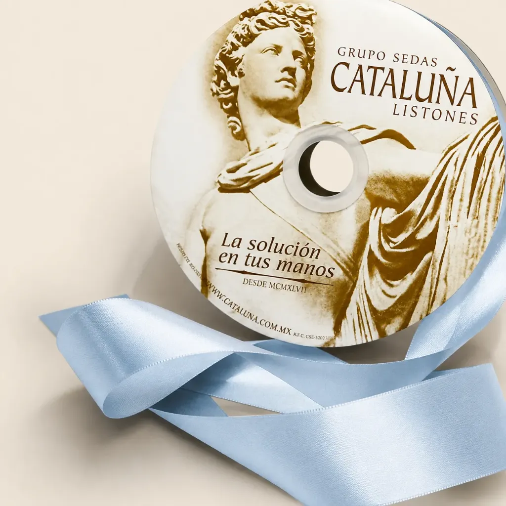 LISTON CATALUÑA SATINADO 151/9 AZUL FUERTE ROLLO C/50 MTS