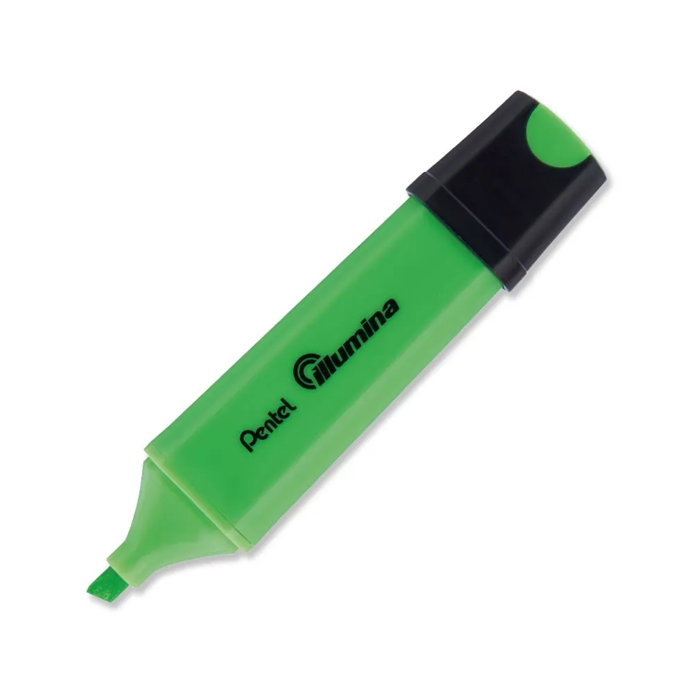 MARCADOR FLUORESCENTE ILLUMINA PENTEL 0.5MM VERDE SL60K-K