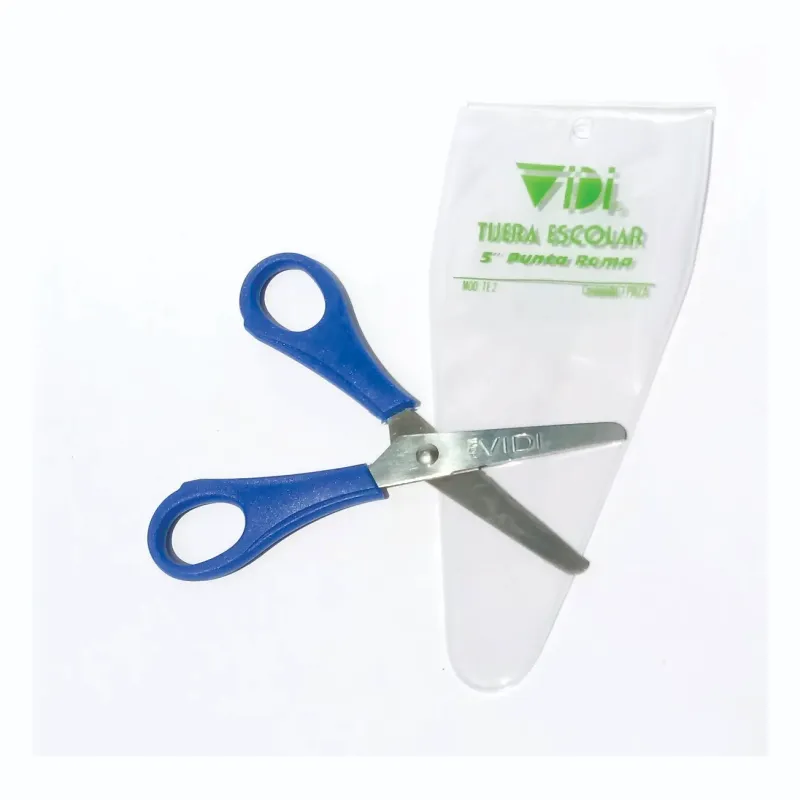 [7502268250119] TIJERA ESCOLAR METALICA MANGO CHICO 5" TE 2 VIDI