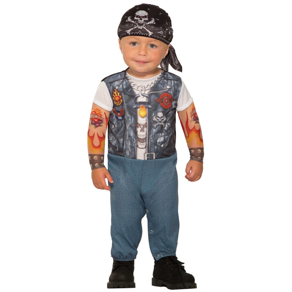 DISFRAZ WILD CHILD NIÑO MOTOCICLISTA 81935 2-4
