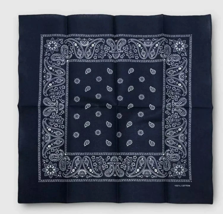 [191905807402] BANDANAS ESTAMPADO PAISLEY MARINO BL 35691