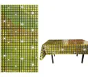 MANTEL PARA FIESTA METALIZADO ORO-PLATA 100X270CM AF0719