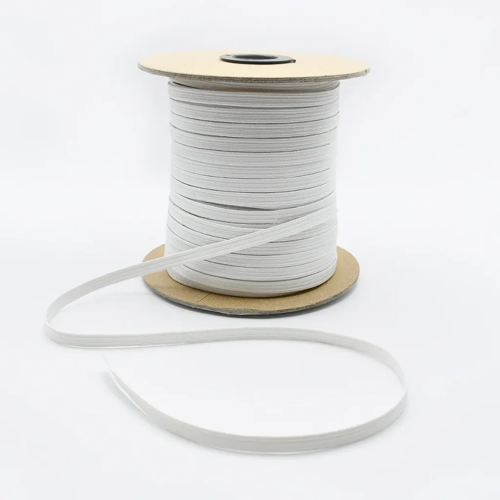 ELASTICO DE POLIESTER BLANCO VIRGINIA  No.10 MTO.