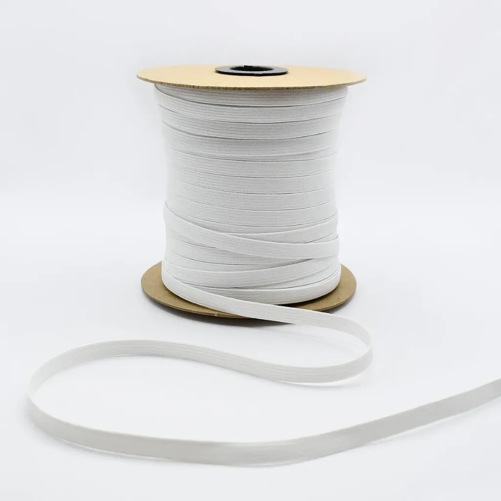 ELASTICO DE POLIESTER BLANCO VIRGINIA No.12 METRO