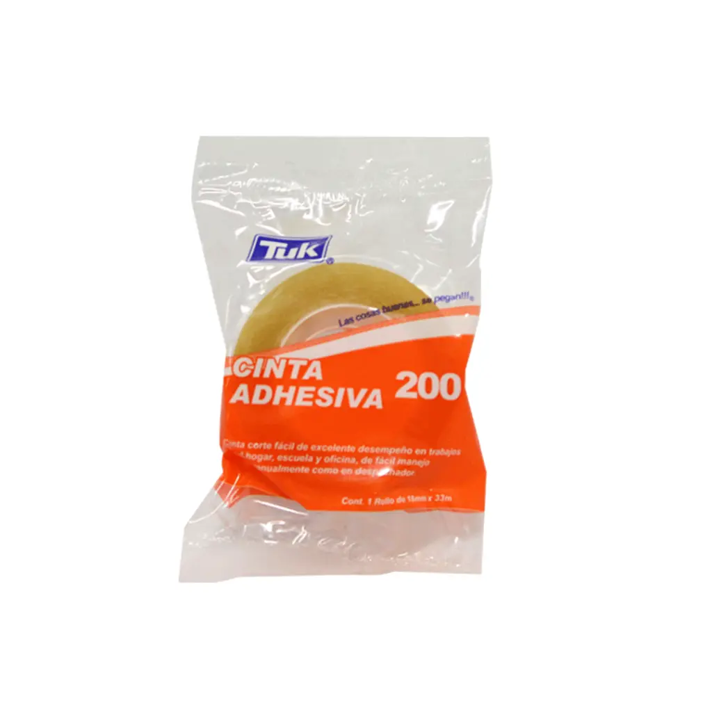 CINTA ADHESIVA TUK 200 18MMX33MM 260007