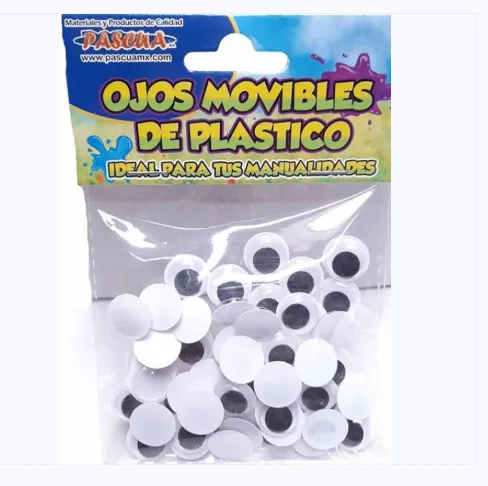 OJITOS MOVIBLES 15MM PASCUA BOL.C/50PZ