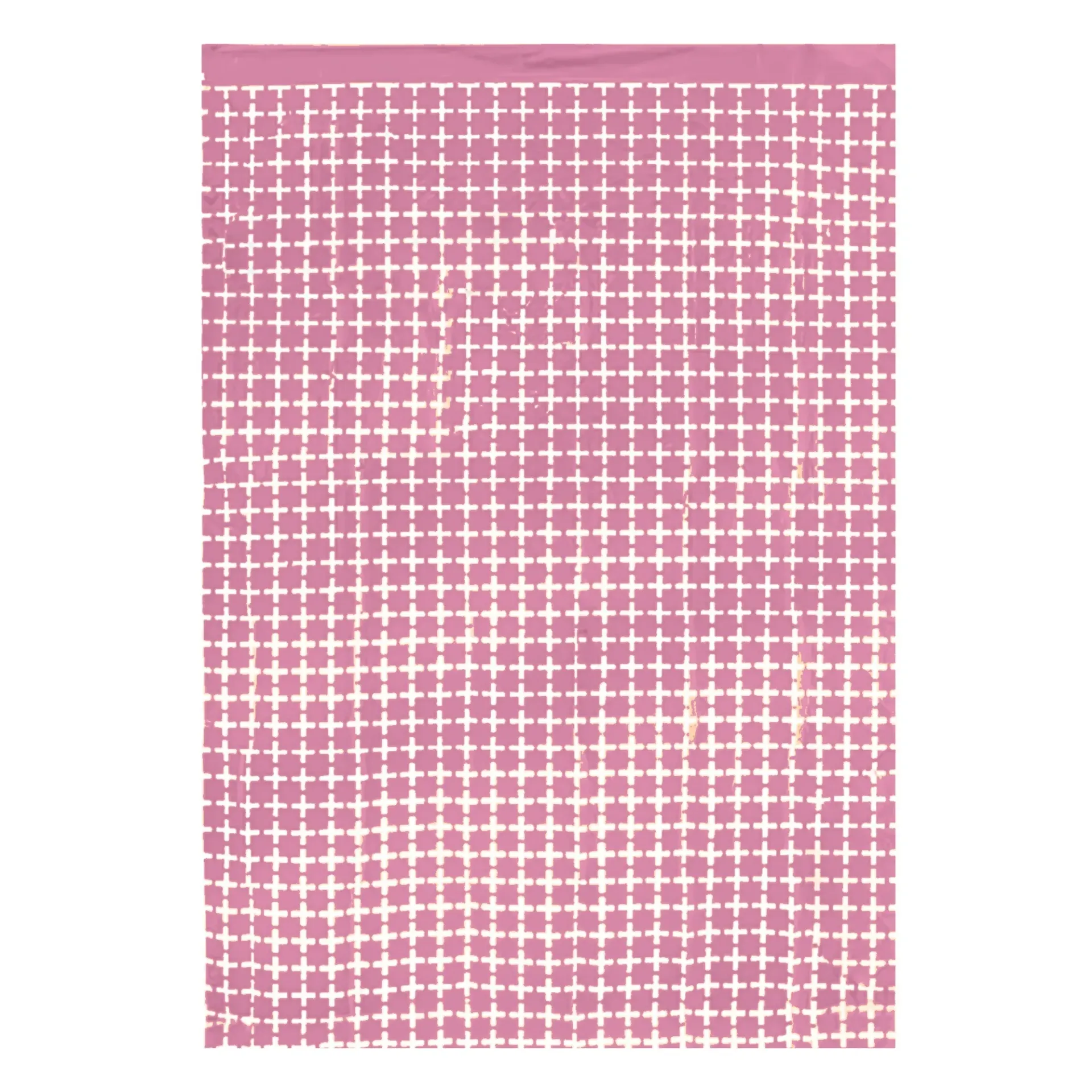 CORTINA METALICA CUADRO CHICO ROSA PASTEL CIA-231D