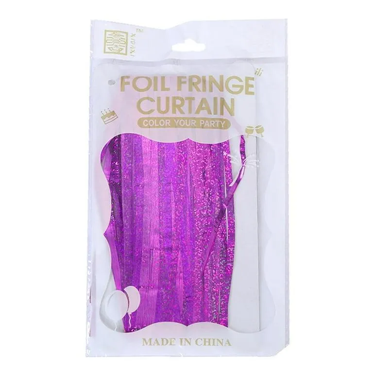 CORTINA HOLOGRAFICA FUSHIA