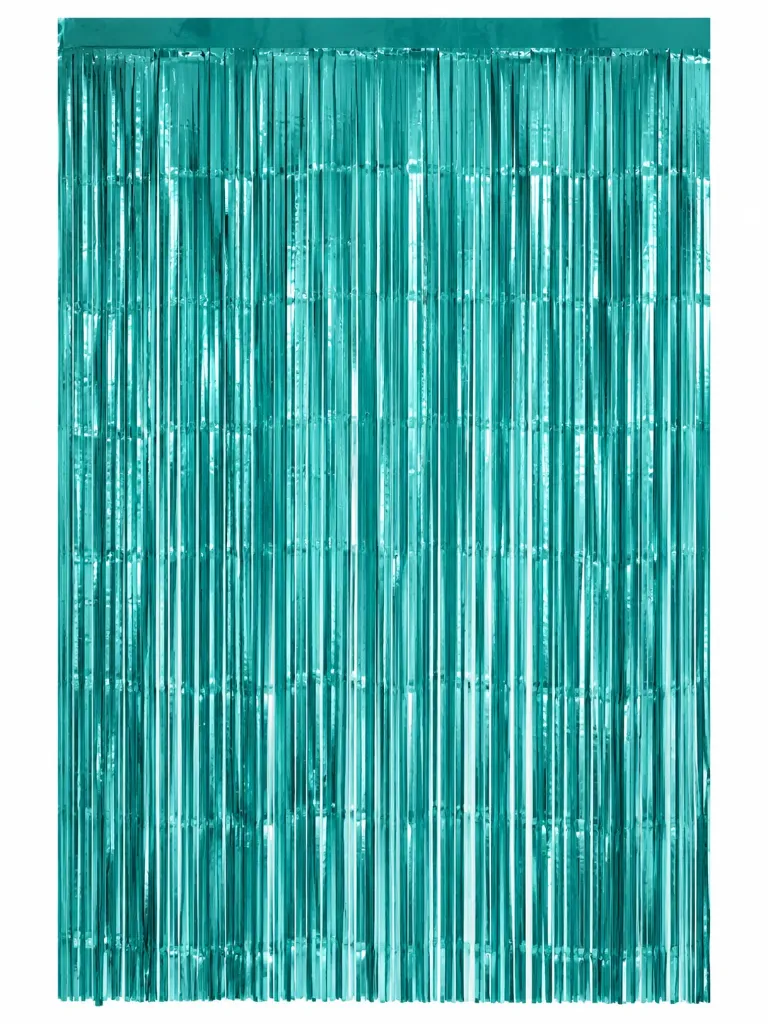 CORTINA DE FRANJA METALICA MATE AZUL JADE 1M X 2.05M 5606037ND