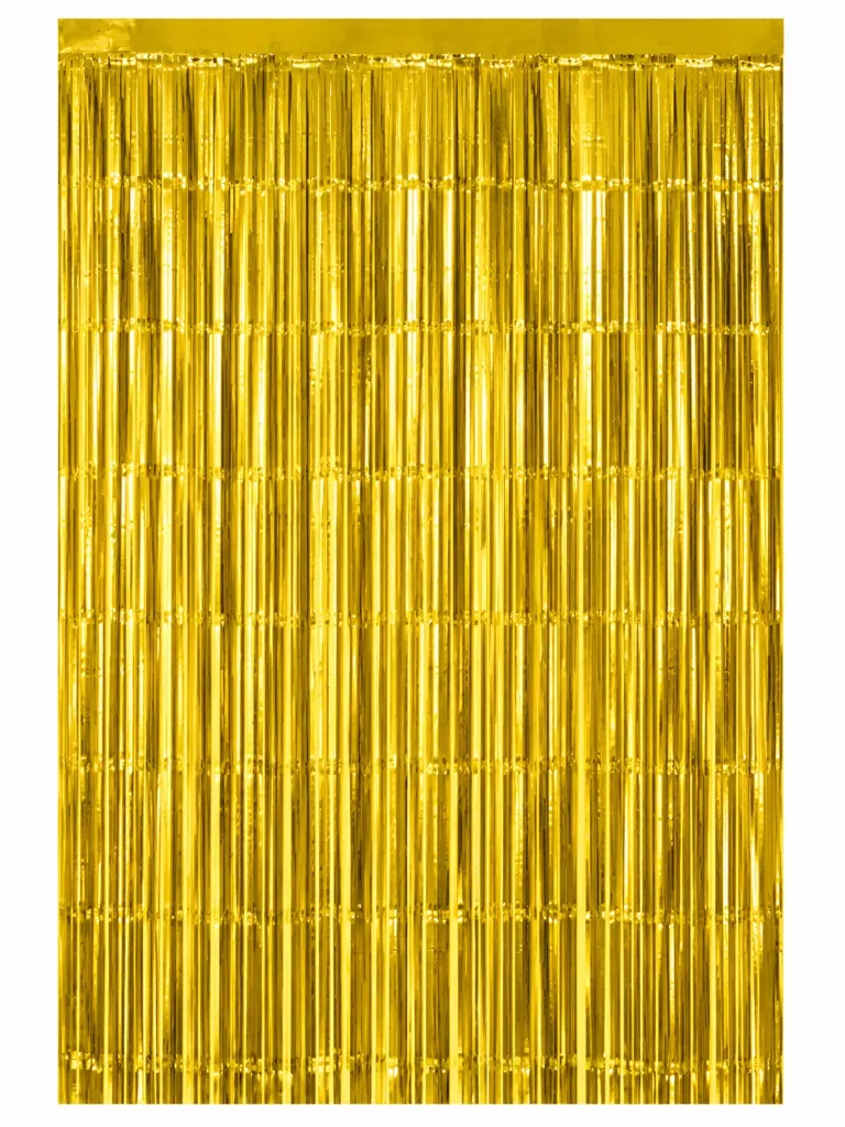 CORTINA DE FRANJA METALICA MATE ORO 1M X 2.05 M 5606047ND