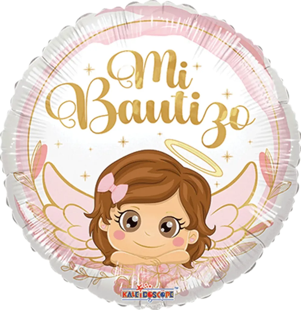 GLOBO METALICO MI BAUTIZO ANGELITA 9" S-H 36142-09