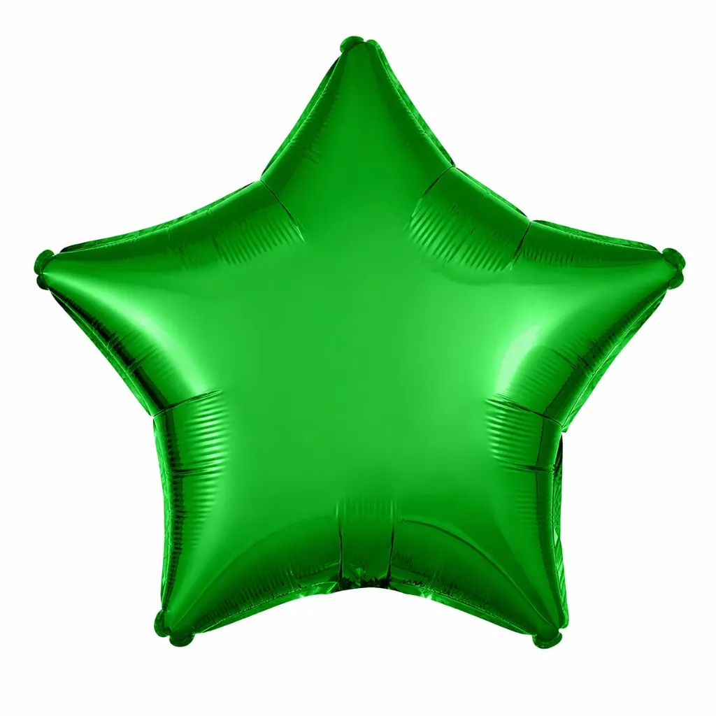 GLOBO MET. ESTRELLA VERDE BANDERA 18" S-H SK0448