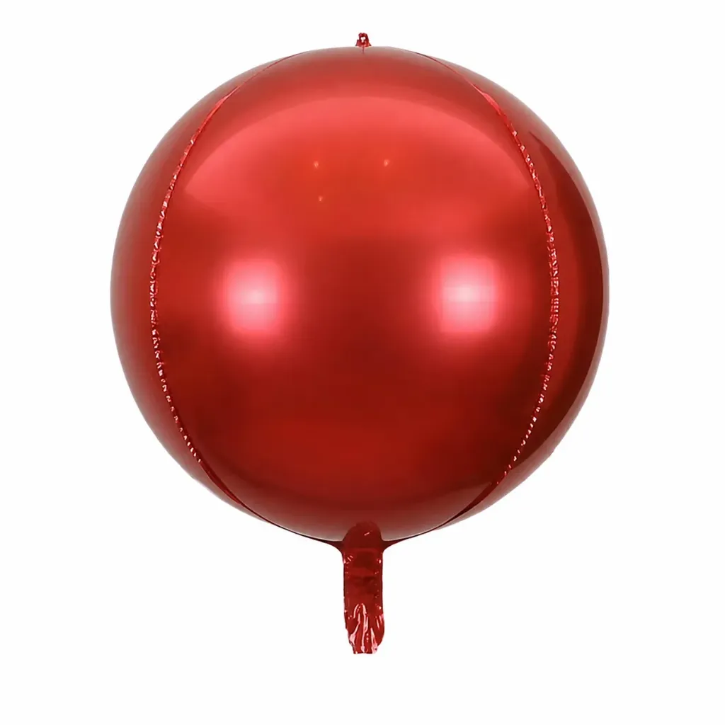 GLOBO MET. BURBUJA ROJO ORBZ 22" S-H HX-2550
