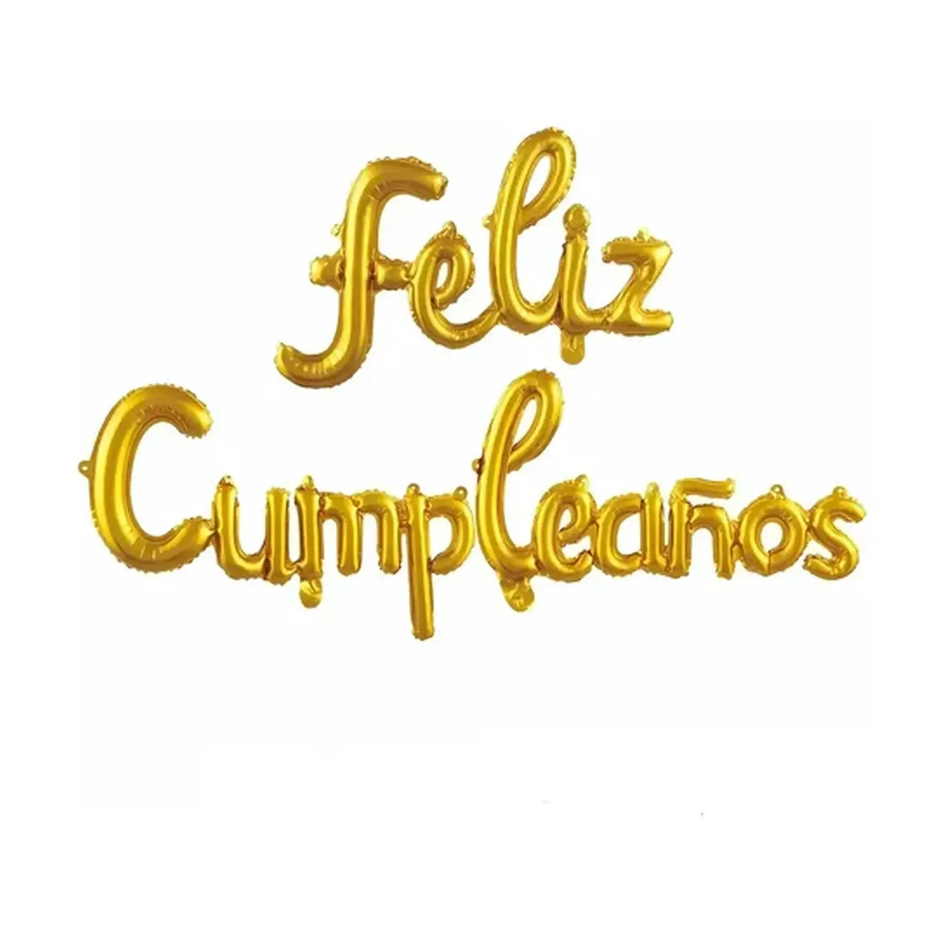[712561] SET FELIZ CUMPLEAÑOS CURSIVO ORO LI25C-01