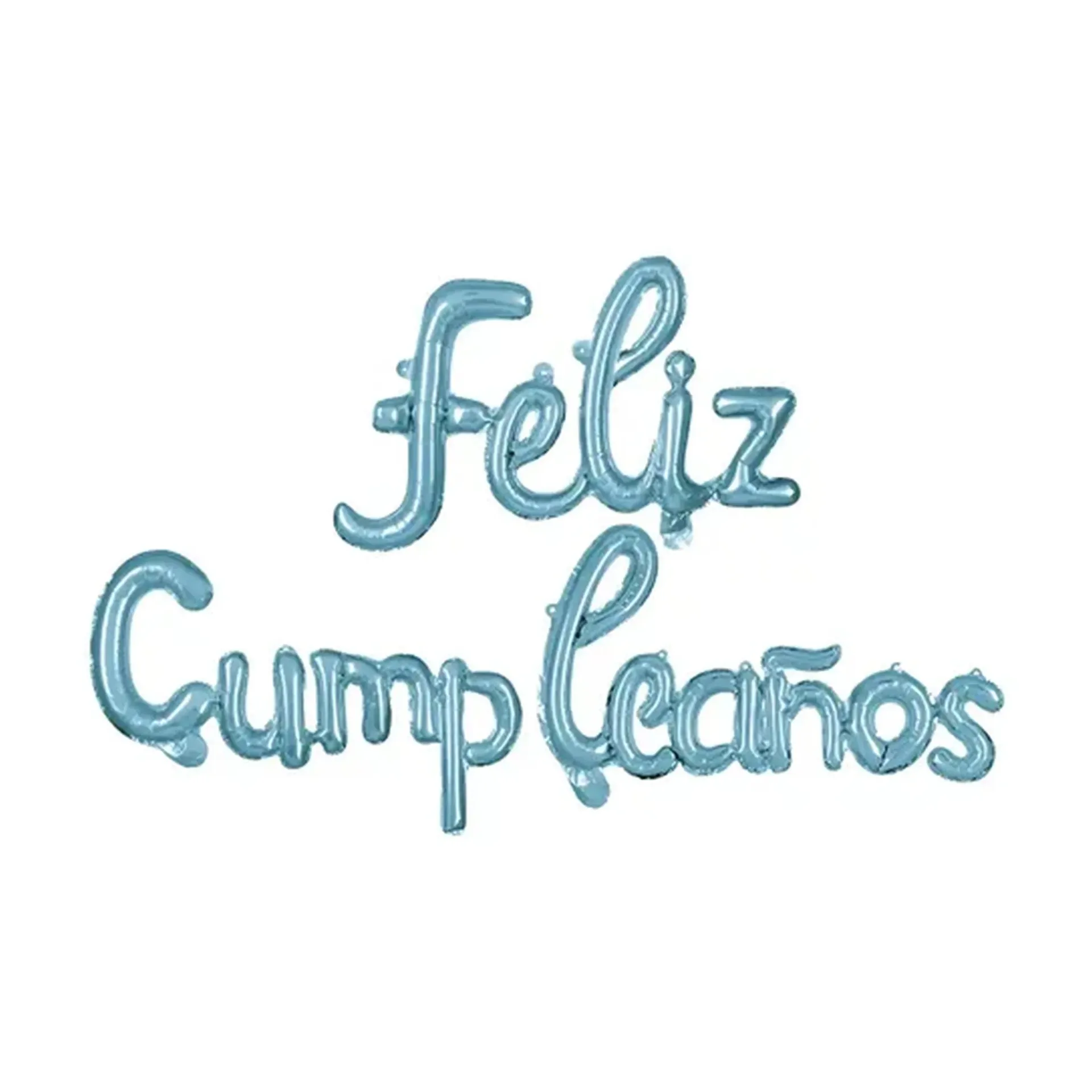 SET FELIZ CUMPLEAÑOS CURSIVO AZUL L-09