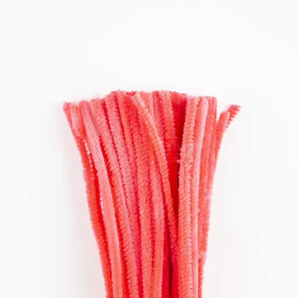 [17501228824916] CHENILLE POLIESTER SELANUSA C/10 PZ 34-ROSA FLUORESCENTE