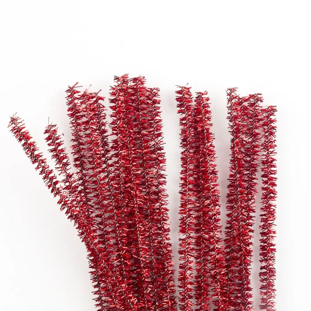 CHENILLE METALICO SELANUSA C/10 PZ 43-ROJO