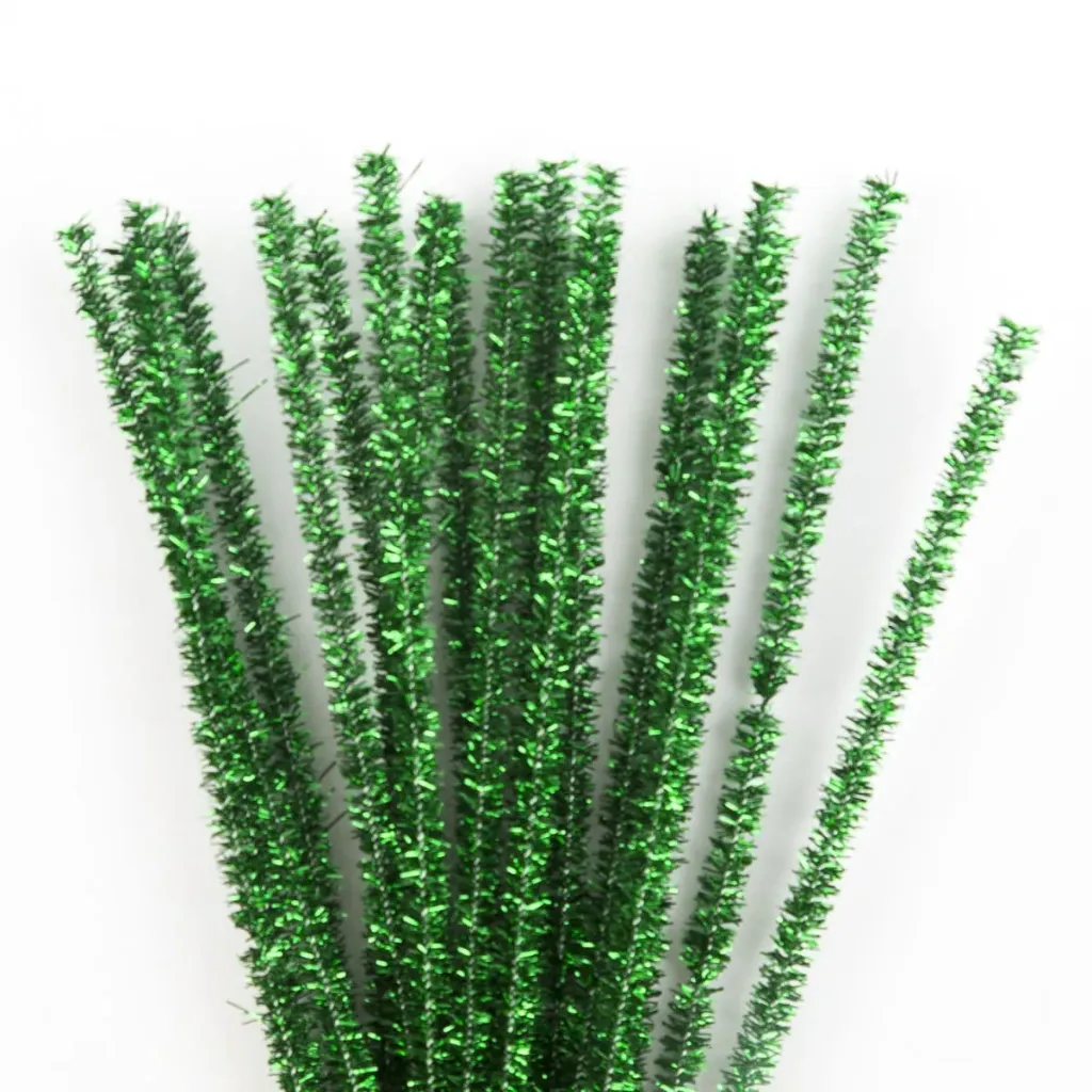CHENILLE METALICO SELANUSA C/10 PZ 45-VERDE BANDERA